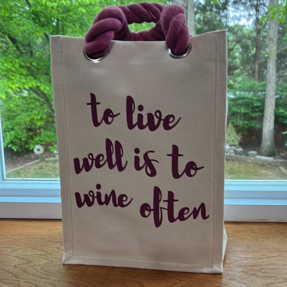 Canvas Wine Bag NWT - Picture 4 of 7